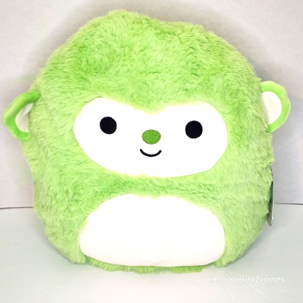 MILLS 🐒 Green Monkey Fuzzamallow Original Squishmallow ☆》NWT《☆